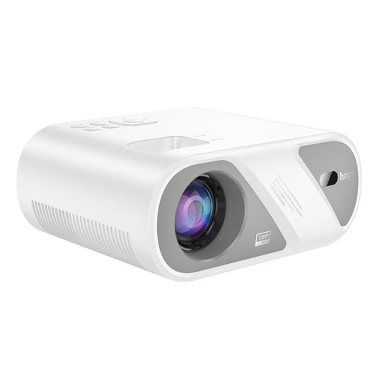 hoco DT1 1280x720P 140ANSI WiFi Bluetooth Wireless Projector Same Screen Version, US Plug(White) - Mini Projector by hoco | Online Shopping UK | buy2fix