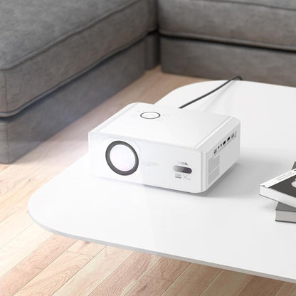 hoco DT3 1920x1080P 370ANSI Smart Electric Focus Projector Android Version, EU Plug(White) - Mini Projector by hoco | Online Shopping UK | buy2fix