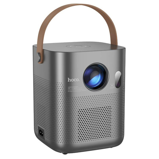 hoco DT4 1280x720P 190ANSI Smart Full Autofocus Projector Android Version, US Plug(Metal Grey) - Mini Projector by hoco | Online Shopping UK | buy2fix