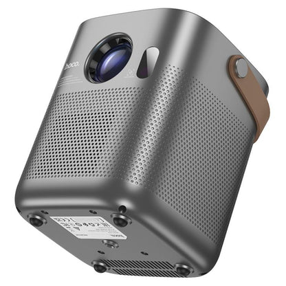 hoco DT4 1280x720P 190ANSI Smart Full Autofocus Projector Android Version, US Plug(Metal Grey) - Mini Projector by hoco | Online Shopping UK | buy2fix