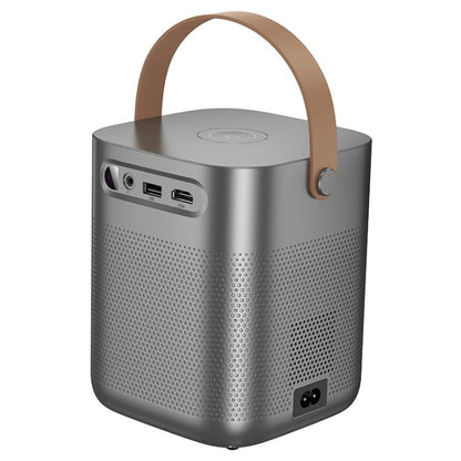 hoco DT4 1280x720P 190ANSI Smart Full Autofocus Projector Android Version, UK Plug(Metal Grey) - Mini Projector by hoco | Online Shopping UK | buy2fix