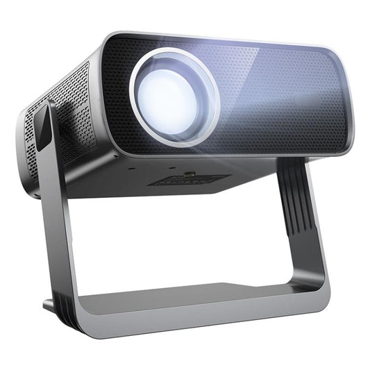 hoco DT5 1920x1080P 270ANSI Smart Electric Focus Projector Android Version, EU Plug(Metal Grey) - Mini Projector by hoco | Online Shopping UK | buy2fix