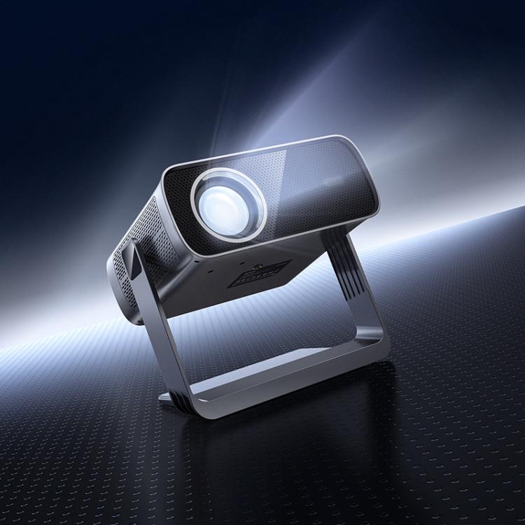 hoco DT5 1920x1080P 270ANSI Smart Electric Focus Projector Android Version, EU Plug(Metal Grey) - Mini Projector by hoco | Online Shopping UK | buy2fix