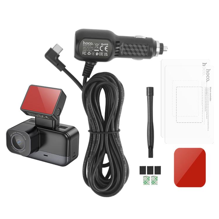 hoco DV10 1.47 inch IPS Mini Screen Dashcam Driving Recorder(Black) - Car DVRs by hoco | Online Shopping UK | buy2fix