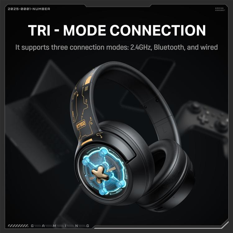 ONIKUMA GT802  Bluetooth 2.4G Wired E-sports Game Headset(Black) - Multimedia Headset by ONIKUMA | Online Shopping UK | buy2fix