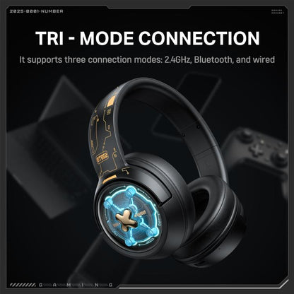 ONIKUMA GT802  Bluetooth 2.4G Wired E-sports Game Headset(Black) - Multimedia Headset by ONIKUMA | Online Shopping UK | buy2fix