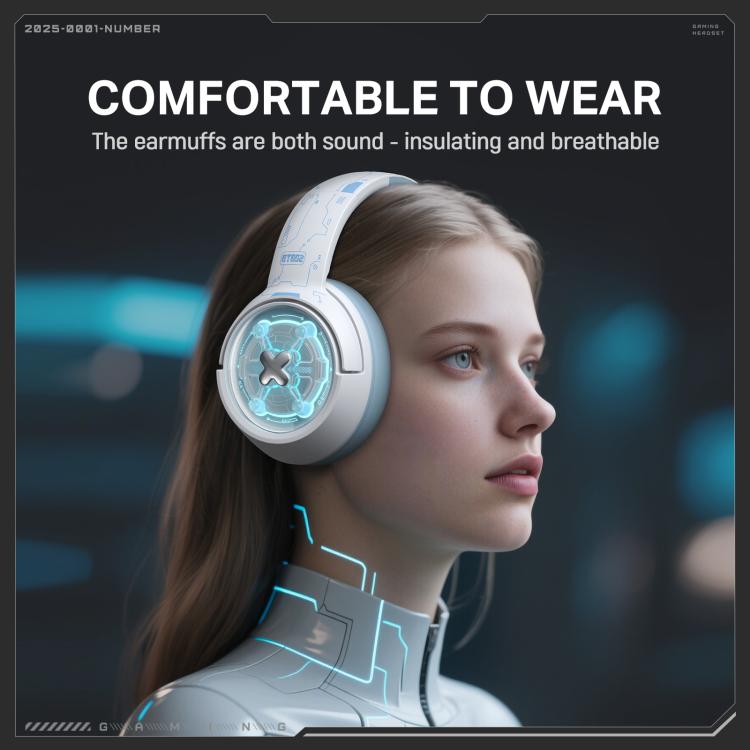 ONIKUMA GT802  Bluetooth 2.4G Wired E-sports Game Headset(White) - Multimedia Headset by ONIKUMA | Online Shopping UK | buy2fix