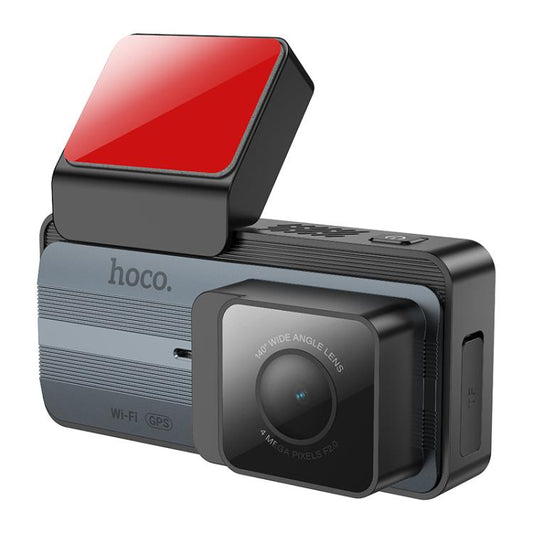 hoco DV12 2K 3.69 inch IPS Screen Display GPS Driving Recorder with Rear Camera(Silver Grey) - Car DVRs by hoco | Online Shopping UK | buy2fix