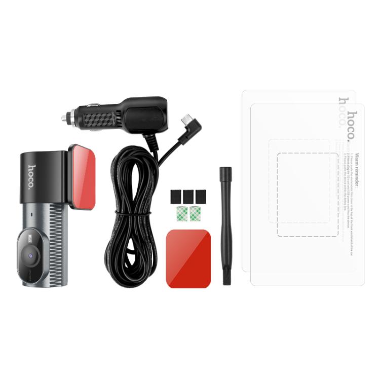 hoco DV13 720P HD Night Vision Screenless Hidden WiFi Driving Recorder(Metal Grey) - Car DVRs by hoco | Online Shopping UK | buy2fix