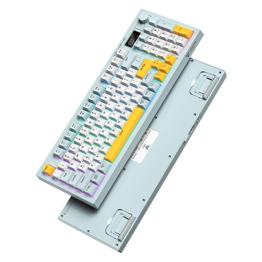ONIKUMA G80 Bluetooth 2.4G Wired Silent Silver Membrane Keyboard(Green) - Wireless Keyboard by ONIKUMA | Online Shopping UK | buy2fix