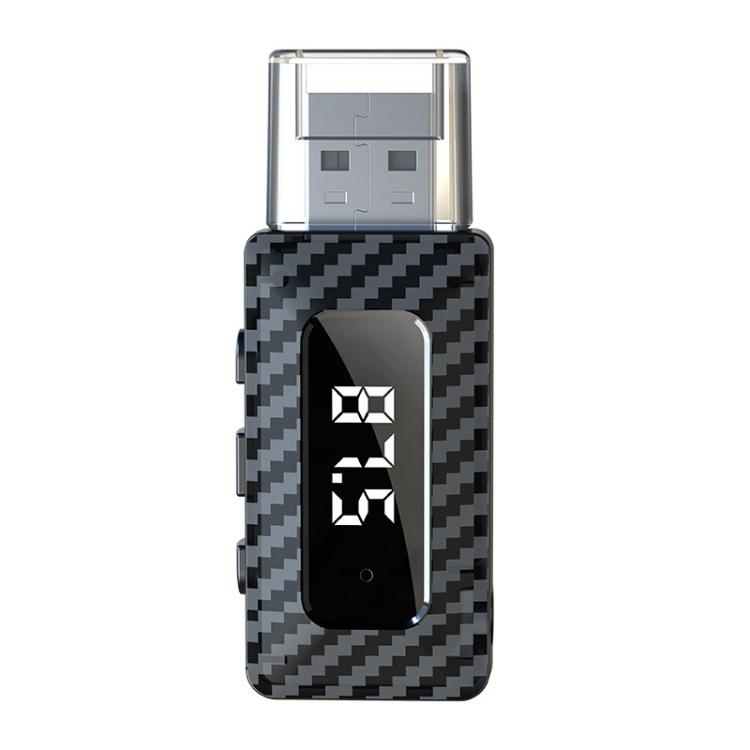 USB Car FM Transmitter Wireless Bluetooth Receiver(Black) - Bluetooth Adapters by buy2fix | Online Shopping UK | buy2fix