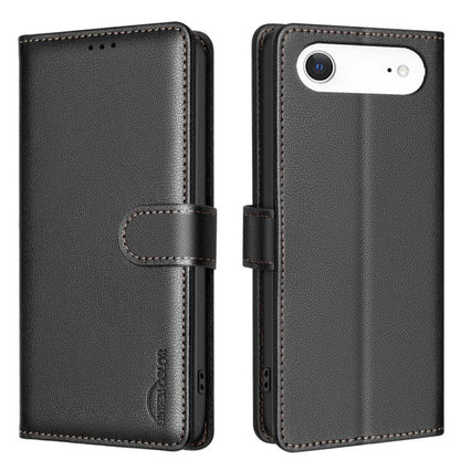 For iPhone Air Litchi Texture RFID Anti-theft Leather Phone Case(Black) - iPhone Air Cases by buy2fix | Online Shopping UK | buy2fix