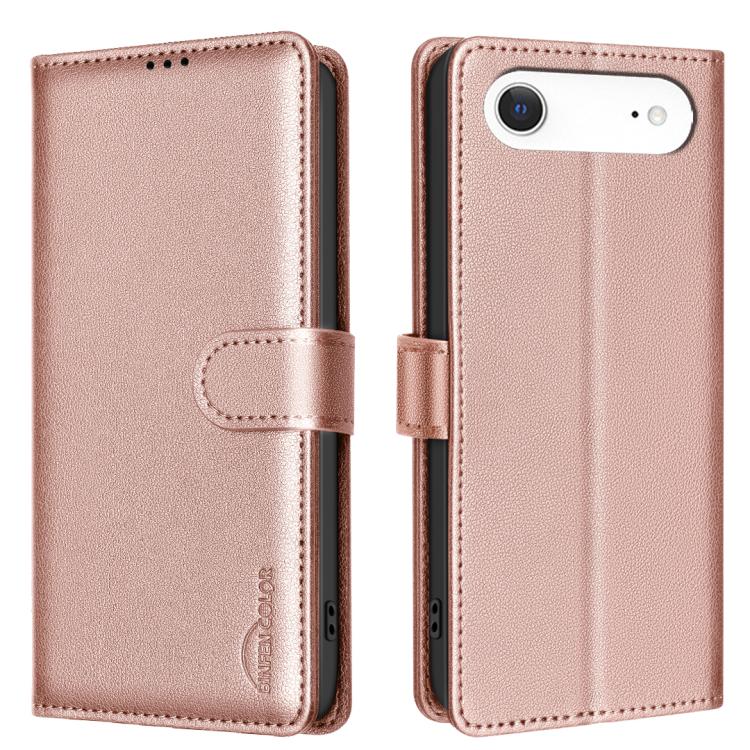 For iPhone Air Litchi Texture RFID Anti-theft Leather Phone Case(Gold) - iPhone Air Cases by buy2fix | Online Shopping UK | buy2fix