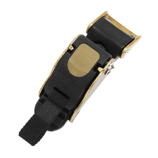 SOMAN QB11 Motorcycle Helmet Buckle Universal Quick Release Clip Copper Plated Buckle(Black Gold)