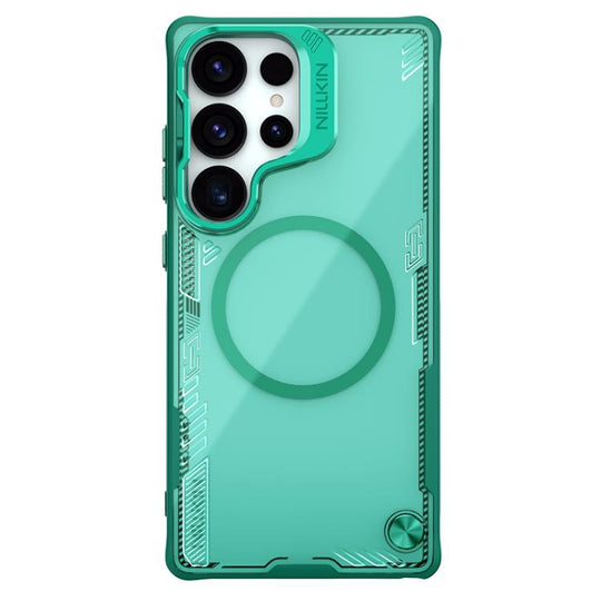 For Samsung Galaxy S25 Ultra 5G NILLKIN Iceblade Prop Series MagSafe Magnetic Frame Version Phone Case(Green)