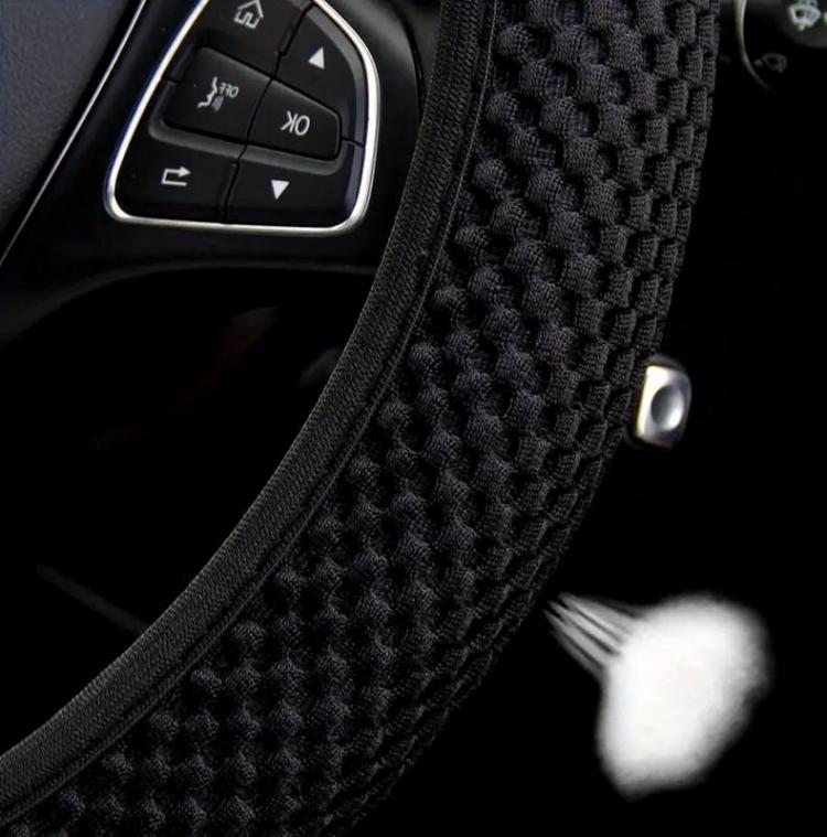 Breathable Mesh Elastic Car Universal Anti-skid Steering Wheel Cover, Diameter: 38cm(Grey) - Steering Wheel Accessories by buy2fix | Online Shopping UK | buy2fix