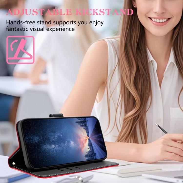 For Google Pixel 10 Pro XL / 9 Pro XL Metal Bow Leather Phone Case with Hand Strap(Red) - Google Cases by buy2fix | Online Shopping UK | buy2fix