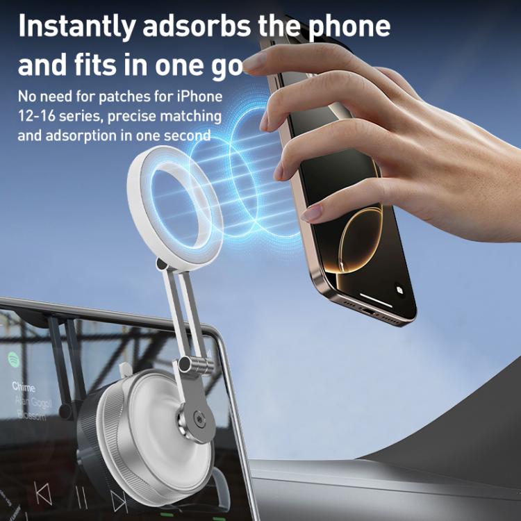 X30 Folding Rotating Car Magnetic Holder(White) - Universal Car Holders by buy2fix | Online Shopping UK | buy2fix