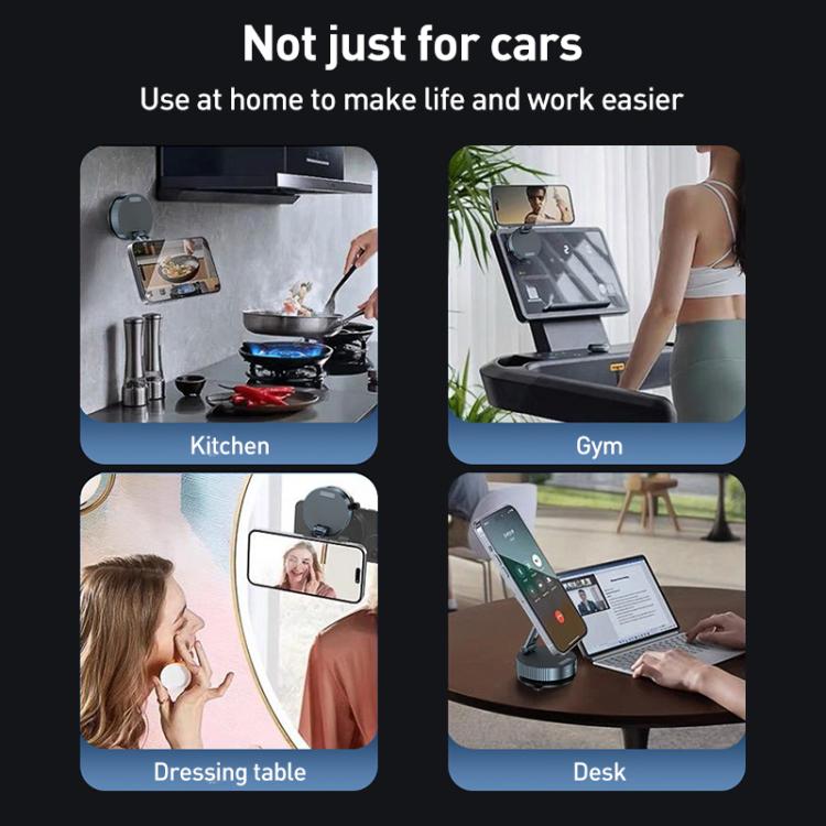 Q11 Vacuum Adsorption Foldable Magnetic Car Holder(Black) - Universal Car Holders by buy2fix | Online Shopping UK | buy2fix