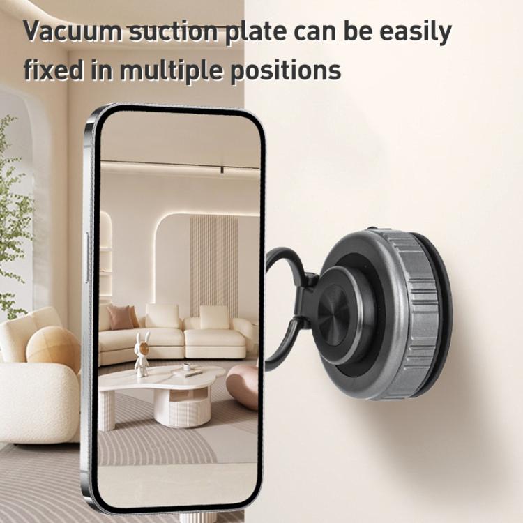 G511 360 Degree Rotating Vacuum Adsorption Magnetic Car Phone Holder(Silver) - Universal Car Holders by buy2fix | Online Shopping UK | buy2fix
