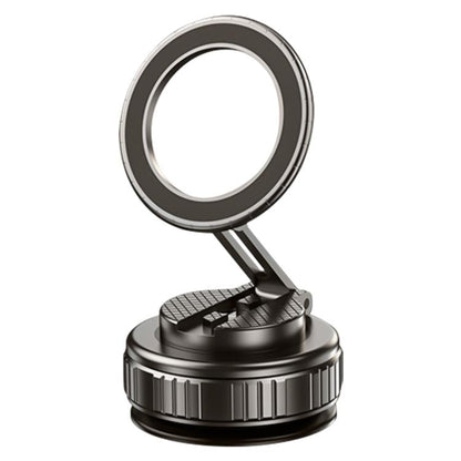 G712 Vacuum Adsorption Foldable Magnetic Car Phone Holder(Black) - Universal Car Holders by buy2fix | Online Shopping UK | buy2fix