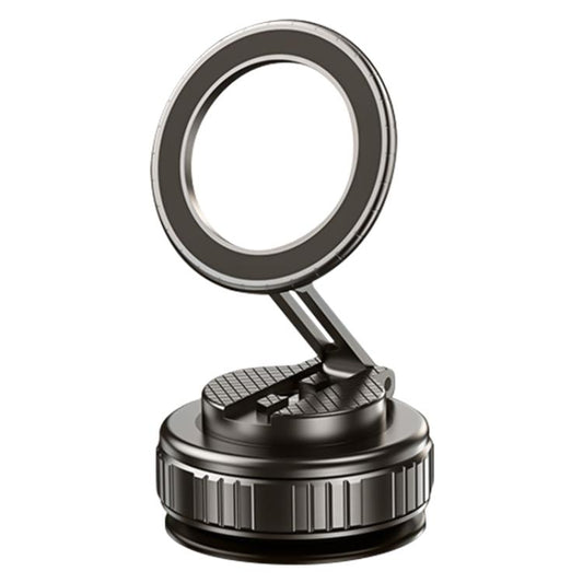 G712 Vacuum Adsorption Foldable Magnetic Car Phone Holder(Black) - Universal Car Holders by buy2fix | Online Shopping UK | buy2fix