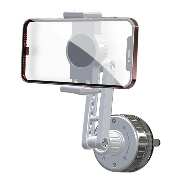 CC-T27C Manual Vacuum Adsorption Car Phone Holder(White) - Universal Car Holders by buy2fix | Online Shopping UK | buy2fix