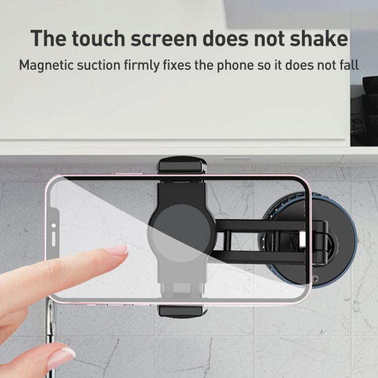 CC-T27C Manual Vacuum Adsorption Car Phone Holder(Black) - Universal Car Holders by buy2fix | Online Shopping UK | buy2fix