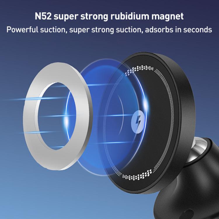 CC-T29W 360 Degree Rotating MagSafe Magnetic Car Phone Holder(Black) - Wireless Charger Holders by buy2fix | Online Shopping UK | buy2fix