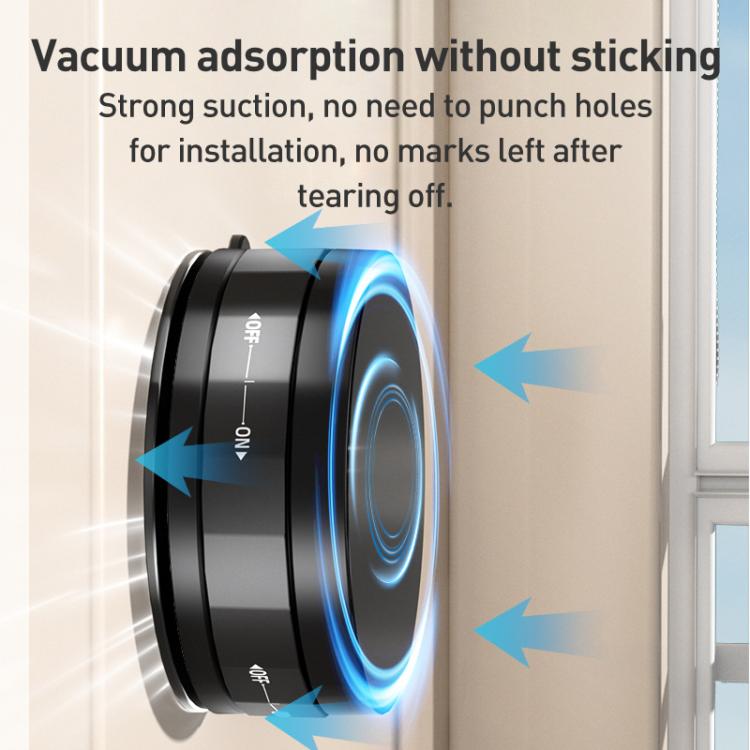 CC-T31 Vacuum Adsorption Magnetic Car Phone Holder(Black) - Universal Car Holders by buy2fix | Online Shopping UK | buy2fix