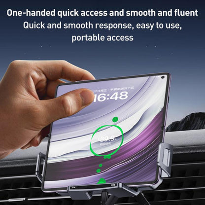 A001 15W Wireless Charging Electric Vacuum Adsorption Car Phone Holder(Black) - Wireless Charger Holders by buy2fix | Online Shopping UK | buy2fix