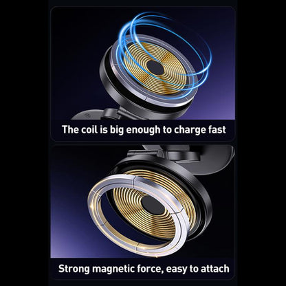 D1 15W Electric Vacuum Adsorption Car Wireless Charging Phone Holder(Black) - Wireless Charger Holders by buy2fix | Online Shopping UK | buy2fix