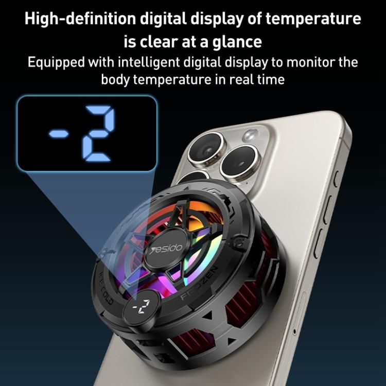 Yesido C226 Semiconductor Refrigeration Magnetic Universal Phone Radiator(Black) - Cooling Fan Radiator by Yesido | Online Shopping UK | buy2fix