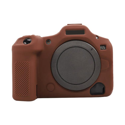 For Canon EOS R5 Mark II / R5II Glossy Soft Silicone Protective Case(Coffee) - Protective Case by buy2fix | Online Shopping UK | buy2fix