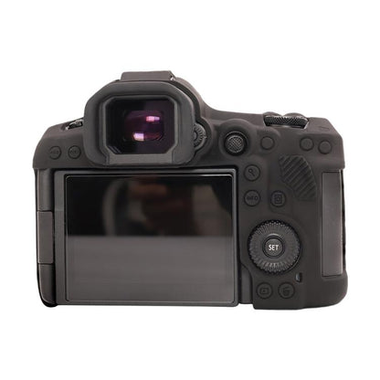 For Canon EOS R5 Mark II / R5II Glossy Soft Silicone Protective Case(Black) - Protective Case by buy2fix | Online Shopping UK | buy2fix