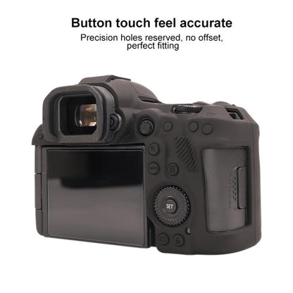 For Canon EOS R5 Mark II / R5II Glossy Soft Silicone Protective Case(Black) - Protective Case by buy2fix | Online Shopping UK | buy2fix
