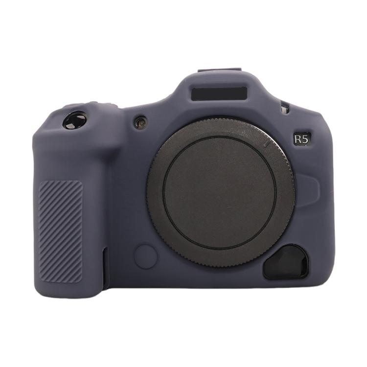 For Canon EOS R5 Mark II / R5II Glossy Soft Silicone Protective Case(Blue) - Protective Case by buy2fix | Online Shopping UK | buy2fix