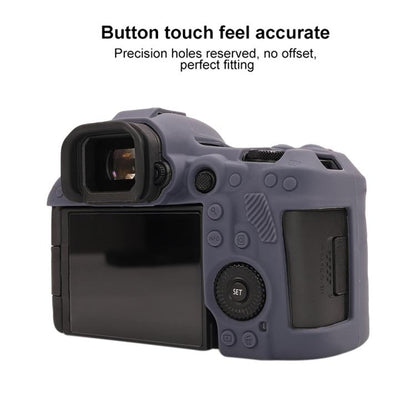 For Canon EOS R5 Mark II / R5II Glossy Soft Silicone Protective Case(Blue) - Protective Case by buy2fix | Online Shopping UK | buy2fix