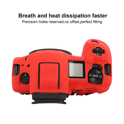 For Canon EOS R5 Mark II / R5II Glossy Soft Silicone Protective Case(Red) - Protective Case by buy2fix | Online Shopping UK | buy2fix