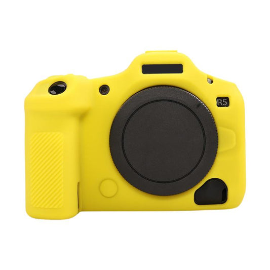 For Canon EOS R5 Mark II / R5II Glossy Soft Silicone Protective Case(Yellow) - Protective Case by buy2fix | Online Shopping UK | buy2fix