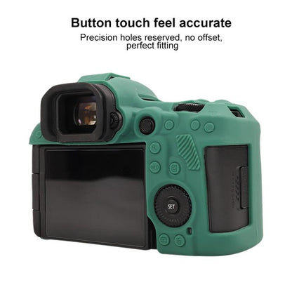 For Canon EOS R5 Mark II / R5II Glossy Soft Silicone Protective Case(Green) - Protective Case by buy2fix | Online Shopping UK | buy2fix