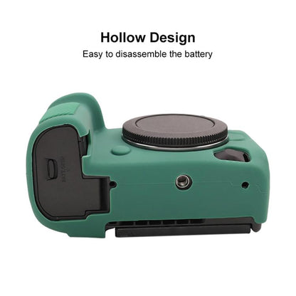 For Canon EOS R5 Mark II / R5II Glossy Soft Silicone Protective Case(Green) - Protective Case by buy2fix | Online Shopping UK | buy2fix