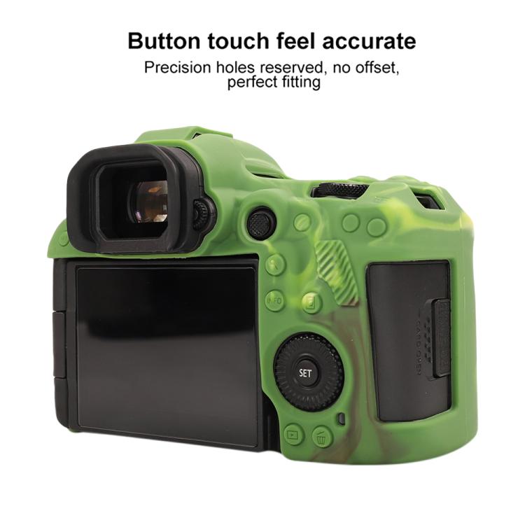 For Canon EOS R5 Mark II / R5II Glossy Soft Silicone Protective Case(Camouflage) - Protective Case by buy2fix | Online Shopping UK | buy2fix