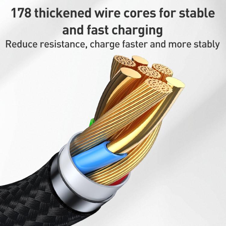 Yesido CA198 60W Type-C to Type-C Streamer Light Data Cable, Length: 1.2m(Grey) - USB-C & Type-C Cable by Yesido | Online Shopping UK | buy2fix
