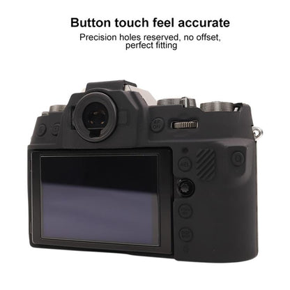 For FUJIFILM X-T50 Glossy Soft Silicone Protective Case(Black) - Protective Case by buy2fix | Online Shopping UK | buy2fix