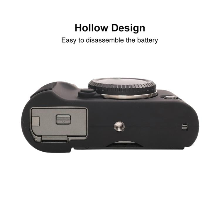 For FUJIFILM X-T50 Glossy Soft Silicone Protective Case(Black) - Protective Case by buy2fix | Online Shopping UK | buy2fix