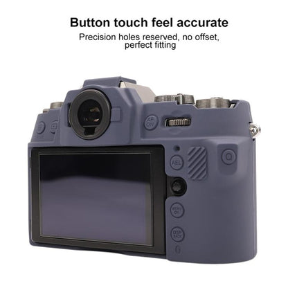 For FUJIFILM X-T50 Glossy Soft Silicone Protective Case(Blue) - Protective Case by buy2fix | Online Shopping UK | buy2fix