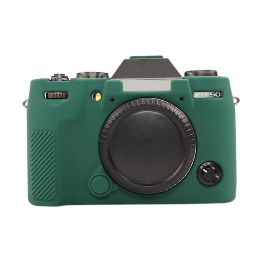For FUJIFILM X-T50 Glossy Soft Silicone Protective Case(Green) - Protective Case by buy2fix | Online Shopping UK | buy2fix