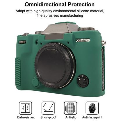 For FUJIFILM X-T50 Glossy Soft Silicone Protective Case(Green) - Protective Case by buy2fix | Online Shopping UK | buy2fix