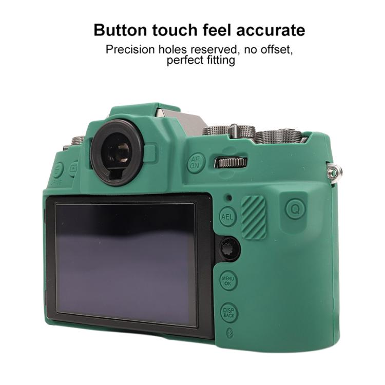 For FUJIFILM X-T50 Glossy Soft Silicone Protective Case(Green) - Protective Case by buy2fix | Online Shopping UK | buy2fix